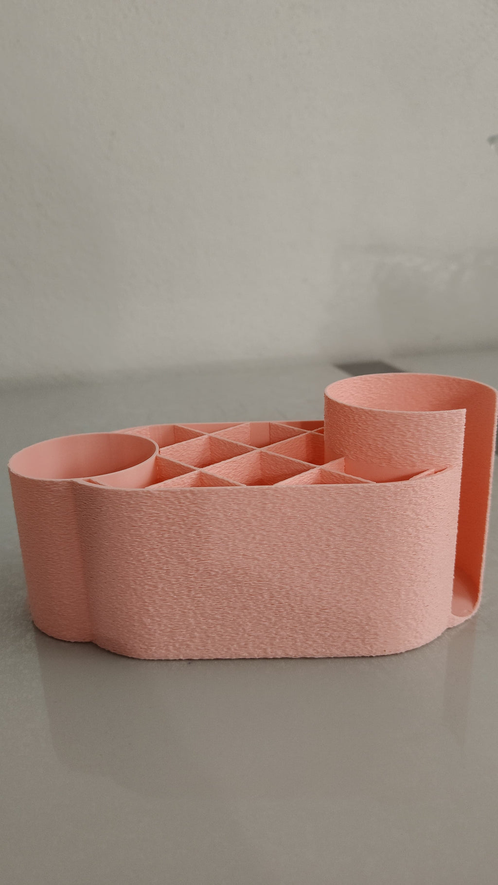 Makyaj Organizeri - Fırçalık, Pamukluk ve Kulak Çubuğu Düzenleyici - Pembe