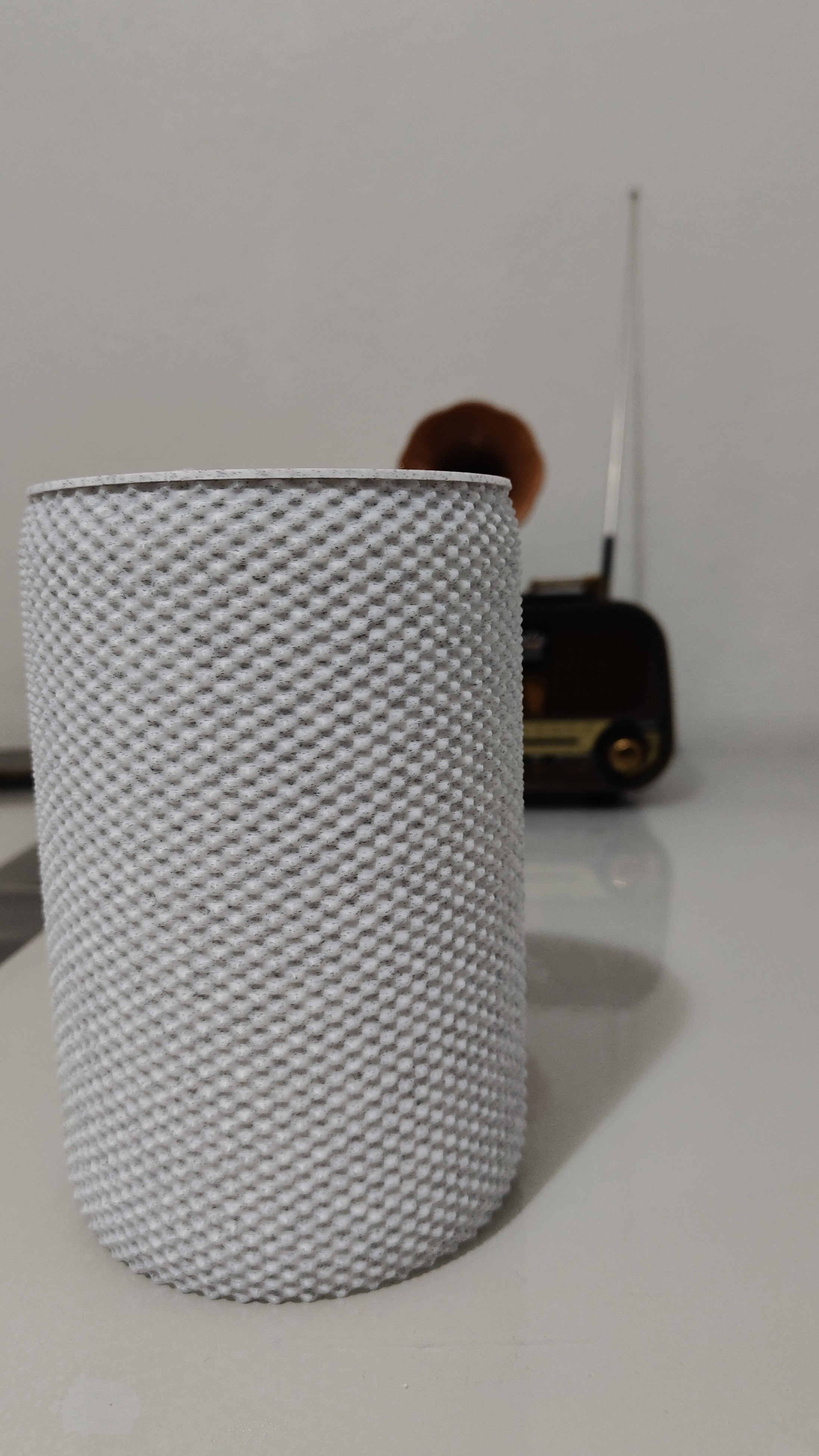 Döner Kapaklı Masaüstü Mini Çöp Kovası - 14 cm - MERMER