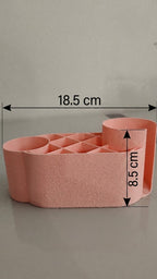 Makyaj Organizeri - Fırçalık, Pamukluk ve Kulak Çubuğu Düzenleyici - Pembe