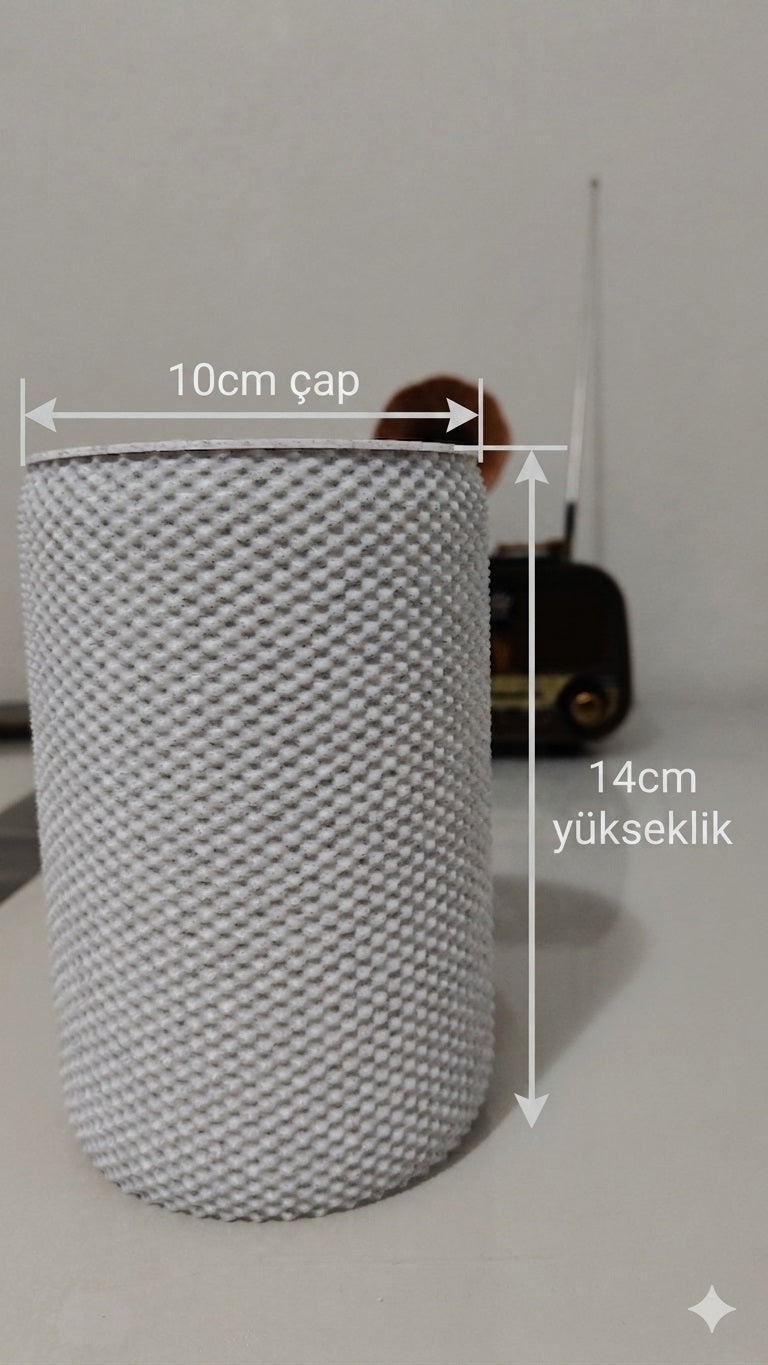 Döner Kapaklı Masaüstü Mini Çöp Kovası - 14 cm - MERMER