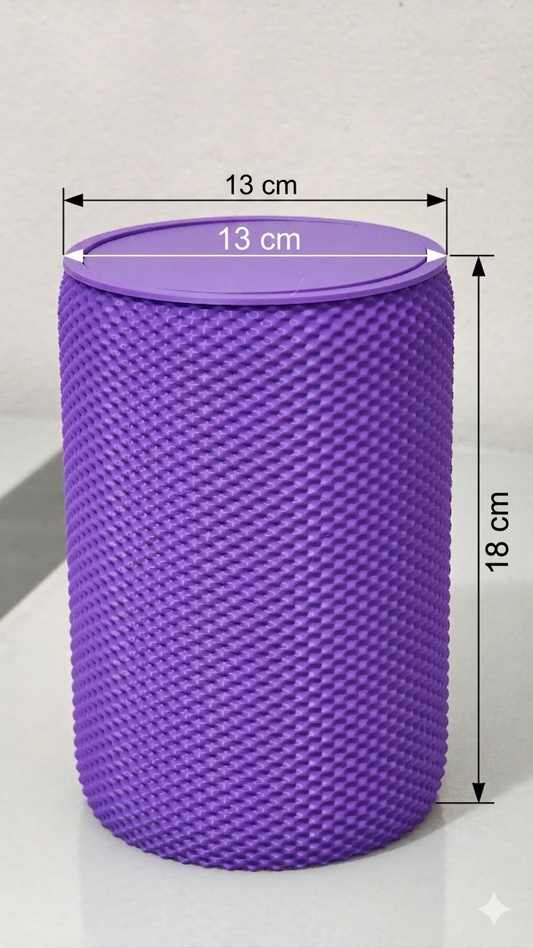 Döner Kapaklı Masaüstü Çöp Kovası - 18 cm - MOR